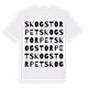 White t-shirt med Skogstorpet ordlek t-shirt