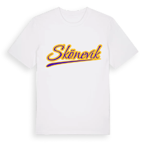 Skönevik baseball t-shirt – ekologisk bomull t-shirt från Pinshirt