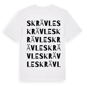 Skrävle ordlek t-shirt – ekologisk bomull t-shirt från Pinshirt