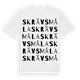 Skrävsmåla ordlek t-shirt