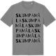 Mid Heather Gray t-shirt med Skumpamåla ordlek t-shirt