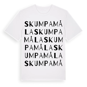 Skumpamåla ordlek t-shirt – ekologisk bomull t-shirt från Pinshirt