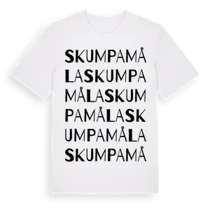 Skumpamåla ordlek t-shirt – ekologisk bomull t-shirt från Pinshirt