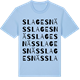 Blue Soul t-shirt med Slagesnäs ordlek t-shirt