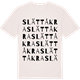 Vintage White t-shirt med Slättåkra ordlek t-shirt