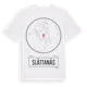 White t-shirt med Slättanäs t-shirt