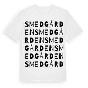 Smedgården ordlek t-shirt – ekologisk bomull t-shirt från Pinshirt