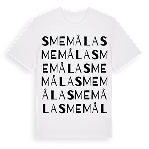 Smemåla ordlek t-shirt – ekologisk bomull t-shirt från Pinshirt