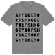 Mid Heather Gray t-shirt med Snyggetorp ordlek t-shirt