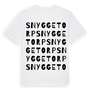 Snyggetorp ordlek t-shirt – ekologisk bomull t-shirt från Pinshirt