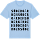 Blue Soul t-shirt med Södergården ordlek t-shirt