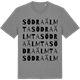Mid Heather Gray t-shirt med Södra Älmta ordlek t-shirt