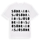 Södra Boasjö ordlek t-shirt