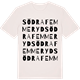 Vintage White t-shirt med Södra Femmeryd ordlek t-shirt