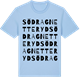 Blue Soul t-shirt med Södra Gnetteryd ordlek t-shirt