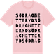 Pink Cotton t-shirt med Södra Gnetteryd ordlek t-shirt