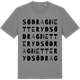 Mid Heather Gray t-shirt med Södra Gnetteryd ordlek t-shirt