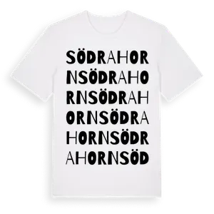 Södra Horn ordlek t-shirt – ekologisk bomull t-shirt från Pinshirt