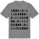 Mid Heather Gray t-shirt med Södra Nabben ordlek t-shirt