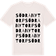 Vintage White t-shirt med Södra Nytorp ordlek t-shirt