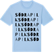 Blue Soul t-shirt med Södra pilk ordlek t-shirt