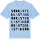 Blue Soul t-shirt med Södra stenlastan ordlek t-shirt