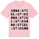Pink Cotton t-shirt med Södra stenlastan ordlek t-shirt