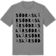 Mid Heather Gray t-shirt med Södraskär ordlek t-shirt