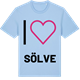 Blue Soul t-shirt med Jag älskar Sölve t-shirt stort tryck