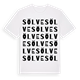 White t-shirt med Sölve ordlek t-shirt