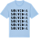 Blue Soul t-shirt med Sölvedal ordlek t-shirt