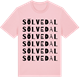 Pink Cotton t-shirt med Sölvedal ordlek t-shirt