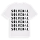 White t-shirt med Sölvedal ordlek t-shirt