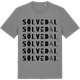 Mid Heather Gray t-shirt med Sölvedal ordlek t-shirt