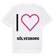 Jag älskar Sölvesborg t-shirt stort tryck