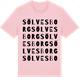 Pink Cotton t-shirt med Sölvesborg ordlek t-shirt