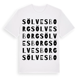 Sölvesborg ordlek t-shirt – ekologisk bomull t-shirt från Pinshirt