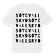 White t-shirt med Sötevallsryd ordlek t-shirt