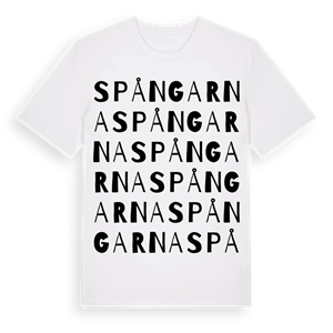 Spångarna ordlek t-shirt – ekologisk bomull t-shirt från Pinshirt