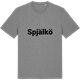 Mid Heather Gray t-shirt med Spjälkö fetstil t-shirt