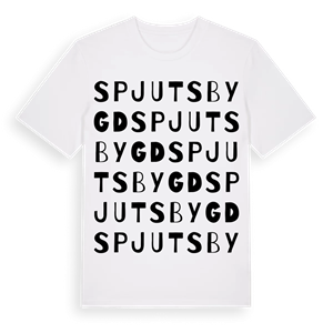 Spjutsbygd ordlek t-shirt – ekologisk bomull t-shirt från Pinshirt