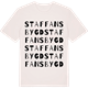 Vintage White t-shirt med Staffansbygd ordlek t-shirt