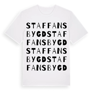 Staffansbygd ordlek t-shirt – ekologisk bomull t-shirt från Pinshirt