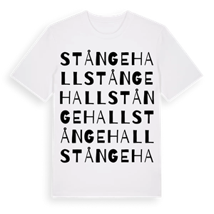 Stångehall ordlek t-shirt – ekologisk bomull t-shirt från Pinshirt