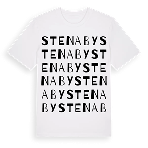 Stenaby ordlek t-shirt – ekologisk bomull t-shirt från Pinshirt
