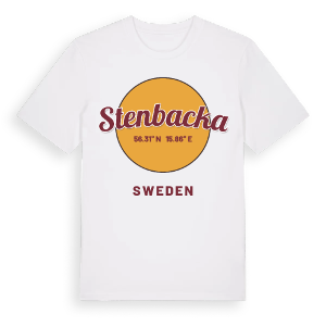 Stenbacka cirkel t-shirt – ekologisk bomull t-shirt från Pinshirt
