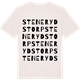 Vintage White t-shirt med Stenerydstorp ordlek t-shirt