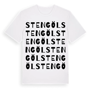 Stengöl ordlek t-shirt – ekologisk bomull t-shirt från Pinshirt