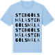 Blue Soul t-shirt med Stengölsmåla ordlek t-shirt