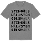 Mid Heather Gray t-shirt med Stengölsmåla ordlek t-shirt